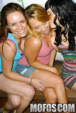 It's party time, sexy ladies decided to party in a train, they are so horny that they are flirting each other in the train, in the car and in public. So enjoy watching this ......