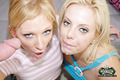 These 2 sexy blondes are getting their first on camera facials here in these hot pics
