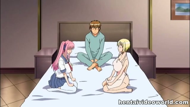 Beautiful anime girls wonderful threesome fuck pic